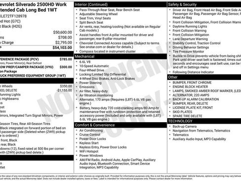 New 2026 Chevrolet Silverado 2500 W/T w/ WT Convenience Package image 8