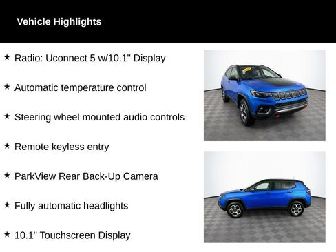 Used 2022 Jeep Compass Trailhawk AWD/4WD image 2