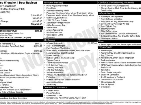 Certified 2025 Jeep Wrangler Unlimited Rubicon w/ Convenience Group AWD/4WD image 50