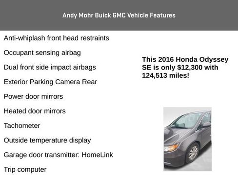 Used 2016 Honda Odyssey SE image 8