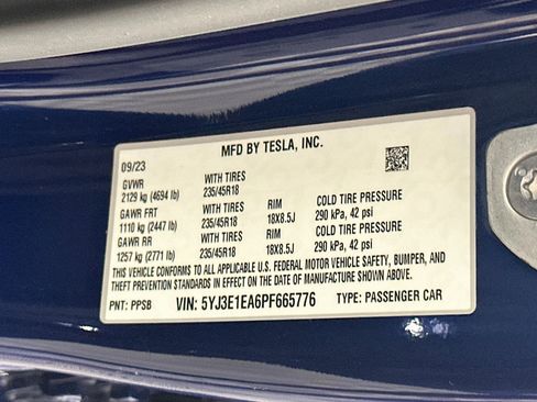 Used 2023 Tesla Model 3 Standard Range RWD image 12