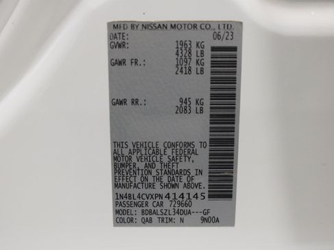 Used 2023 Nissan Altima 2.5 SR FWD image 36
