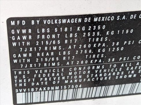 Used 2022 Volkswagen Tiguan S FWD image 15