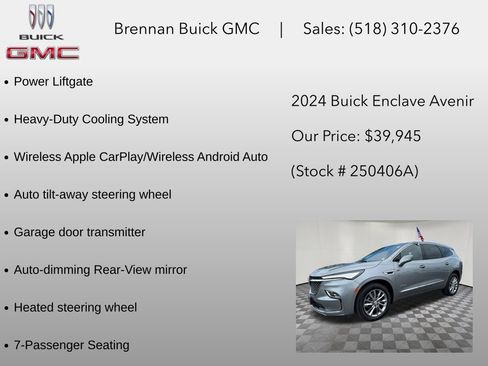 Certified 2024 Buick Enclave Avenir w/ Avenir Technology Package AWD/4WD image 24
