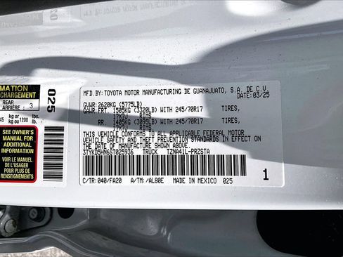 Used 2025 Toyota Tacoma SR RWD image 16