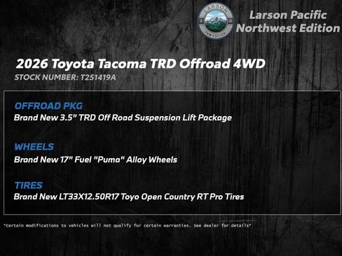 Used 2024 Toyota Tacoma TRD Off-Road AWD/4WD image 2