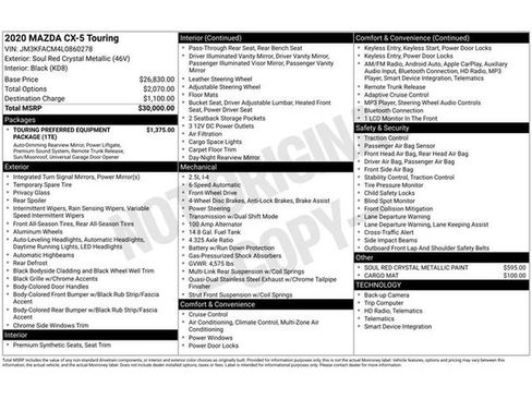 Used 2020 MAZDA CX-5 Touring image 26