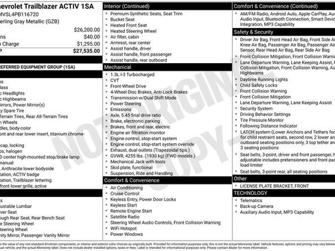 Used 2023 Chevrolet TrailBlazer ACTIV FWD image 36