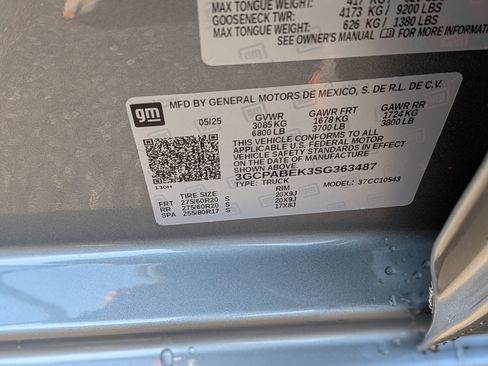 Certified 2025 Chevrolet Silverado 1500 Custom w/ Turbomax Blackout Package image 34