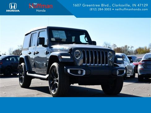 Used 2021 Jeep Wrangler Unlimited Sahara 4xe w/ Cold Weather Group image 1