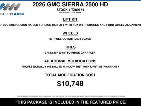 Used 2026 GMC Sierra 2500 AT4 w/ AT4 Premium Plus Package AWD/4WD image 2