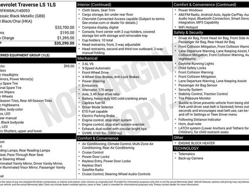 Certified 2022 Chevrolet Traverse LS image 34