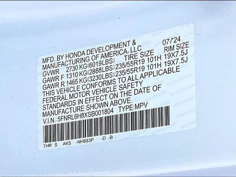 Used 2025 Honda Odyssey Touring image 16