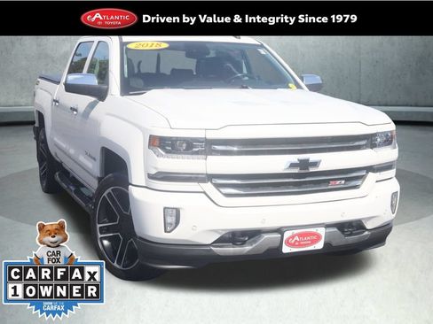 Used 2018 Chevrolet Silverado 1500 LTZ Z71 w/ LPO, Black Pack AWD/4WD image 1