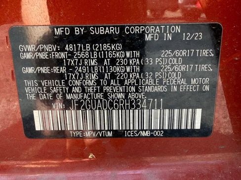 Used 2024 Subaru Crosstrek 2.0i Premium AWD/4WD image 16