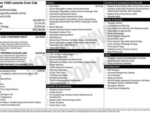 New 2026 RAM 1500 Laramie AWD/4WD image 44