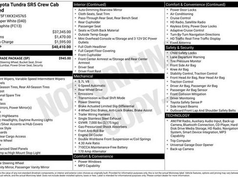 Used 2019 Toyota Tundra SR5 w/ SR5 Upgrade Package image 4