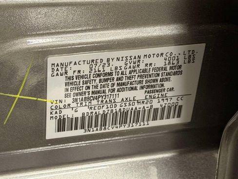 Used 2023 Nissan Sentra SV w/ All-Weather Package FWD image 30