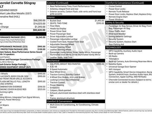 Used 2022 Chevrolet Corvette Stingray Preferred Cpe w/ Z51 Performance Package RWD image 5