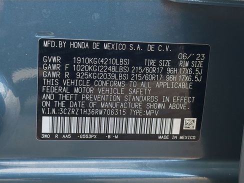 Certified 2024 Honda HR-V LX image 37