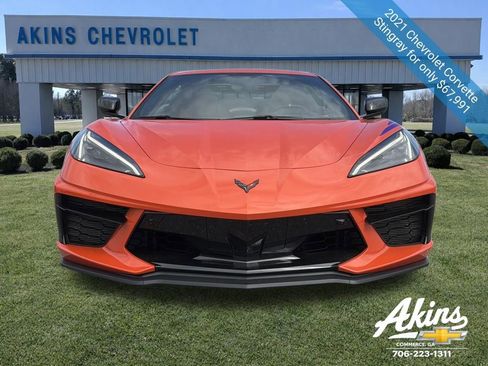 Certified 2021 Chevrolet Corvette Stingray Preferred Conv w/ Z51 Performance Package image 2