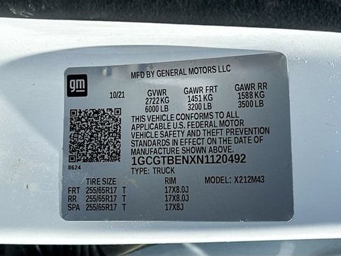 Used 2022 Chevrolet Colorado W/T w/ WT Convenience Package AWD/4WD image 31