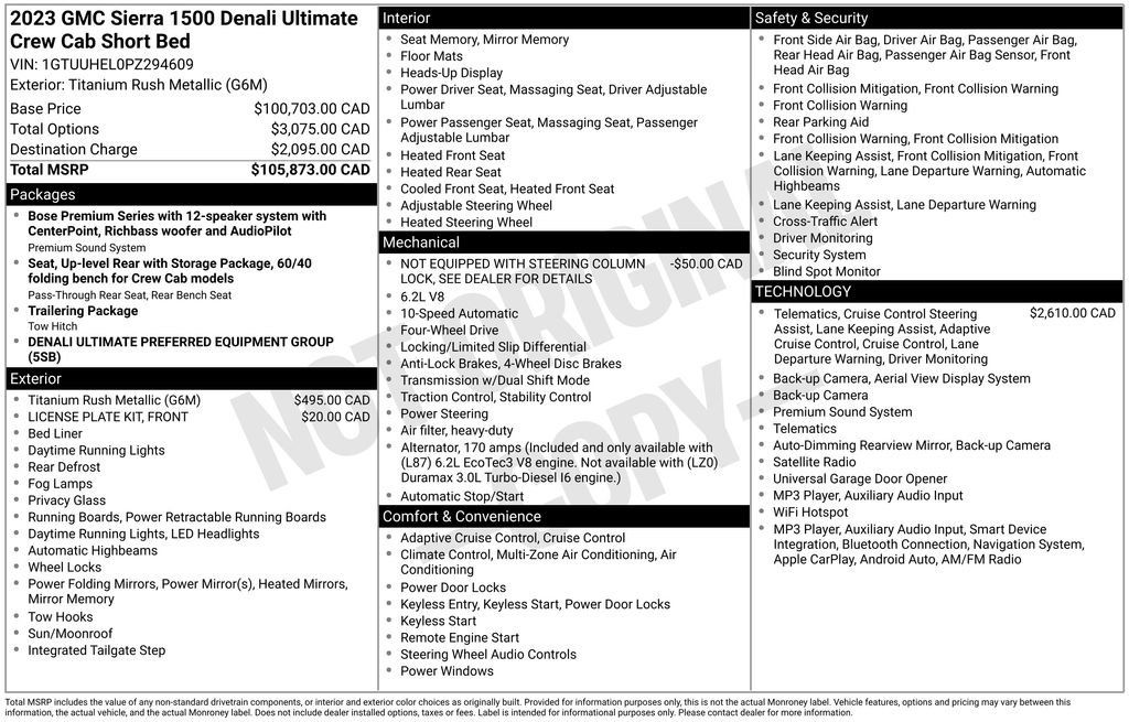 Certified 2023 GMC Sierra 1500 Denali Ultimate AWD/4WD image 11