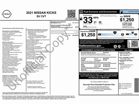 Used 2021 Nissan Kicks SV image 2