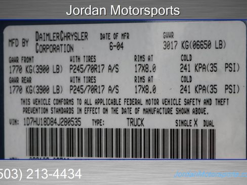 Used 2004 Dodge Ram 1500 Truck SLT w/ Sport Appearance Group image 94