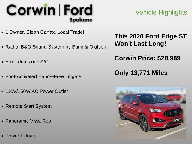 Used 2020 Ford Edge ST w/ Cold Weather Package AWD/4WD image 6