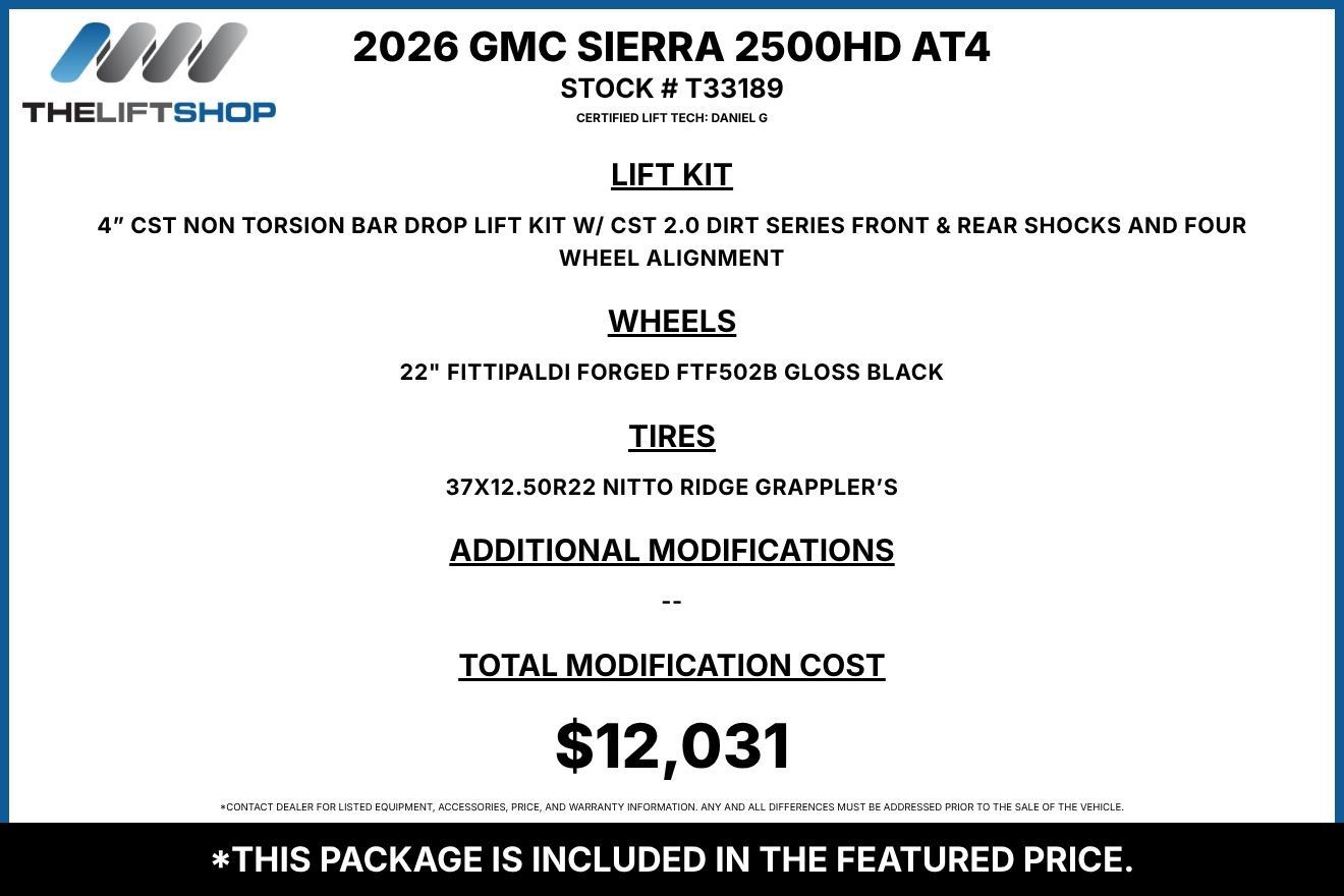 Used 2026 GMC Sierra 2500 AT4 w/ AT4 Premium Plus Package AWD/4WD image 2