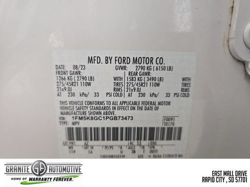 Used 2023 Ford Explorer ST w/ Equipment Group 401A AWD/4WD image 31