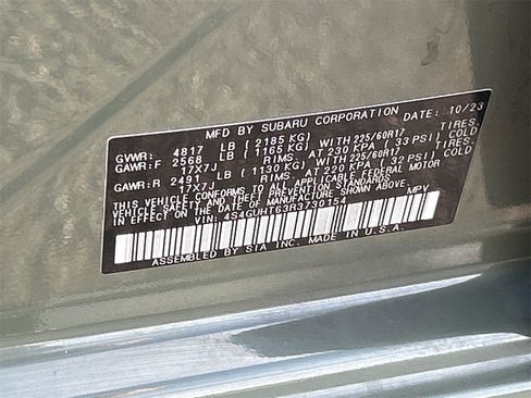 Certified 2024 Subaru Crosstrek 2.5i Wilderness w/ Crosstrek Mirror Package image 29