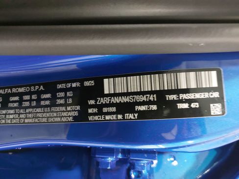 New 2025 Alfa Romeo Giulia AWD w/ Veloce Package AWD image 37