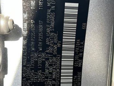 Used 2019 Toyota Sienna XLE image 25