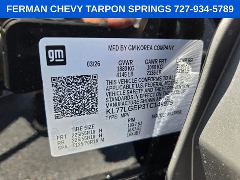 New 2026 Chevrolet Trax RS w/ Sunroof Package FWD image 23