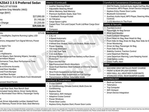 New 2026 MAZDA MAZDA3 2.5 S Sedan w/ Preferred Pkg FWD image 32