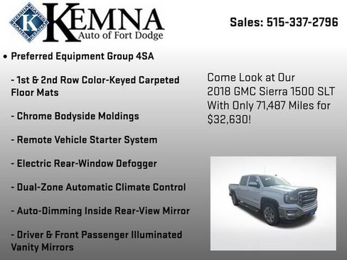 Used 2018 GMC Sierra 1500 SLT image 13