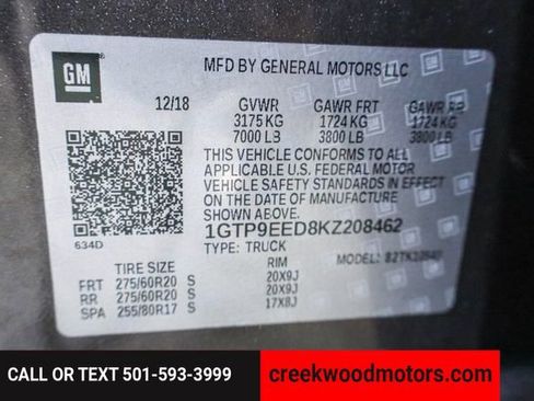 Used 2019 GMC Sierra 1500 AT4 w/ AT4 Premium Package image 68