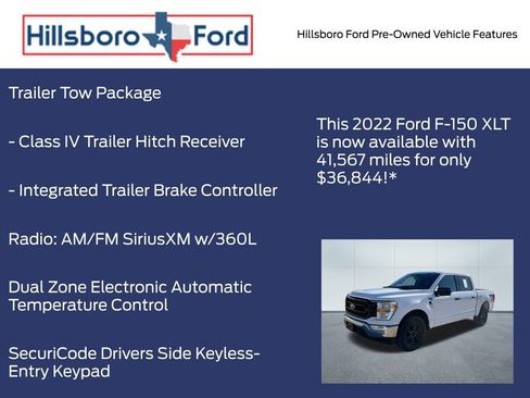 Used 2022 Ford F150 XLT w/ Equipment Group 301A Mid image 10