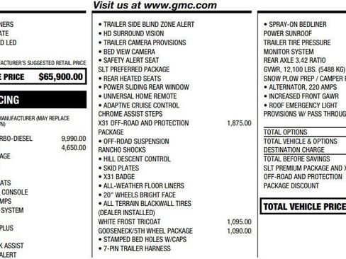 Used 2025 GMC Sierra 3500 SLT w/ SLT Premium Package image 2