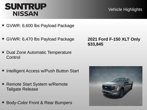 Used 2021 Ford F150 XLT w/ Equipment Group 302A High AWD/4WD image 16
