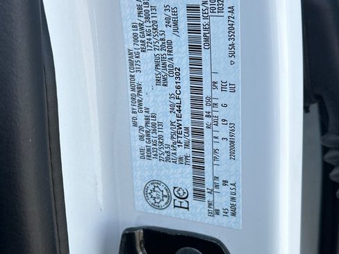 Used 2020 Ford F150 Platinum w/ Technology Package AWD/4WD image 30