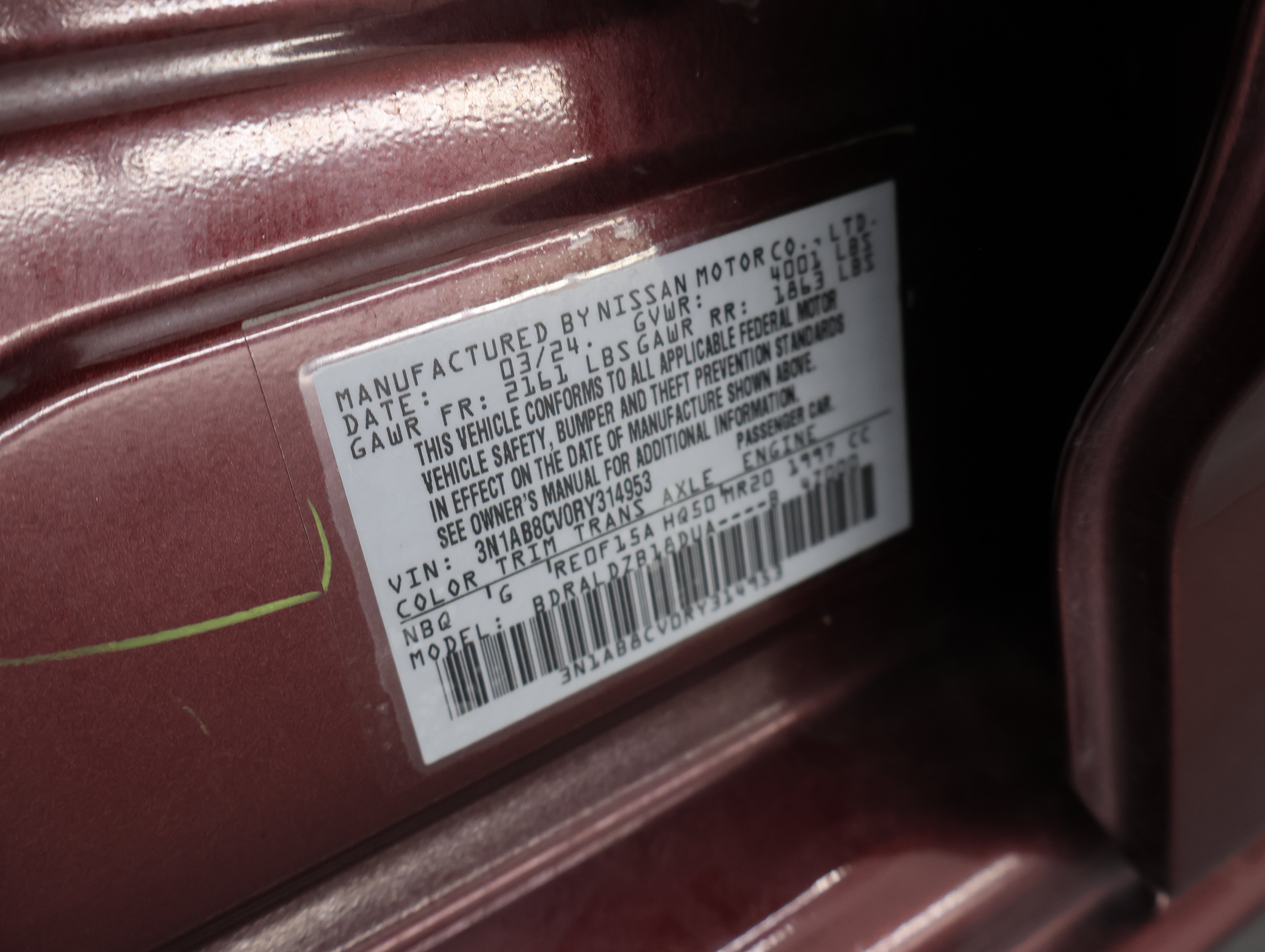 Used 2024 Nissan Sentra SV FWD image 55