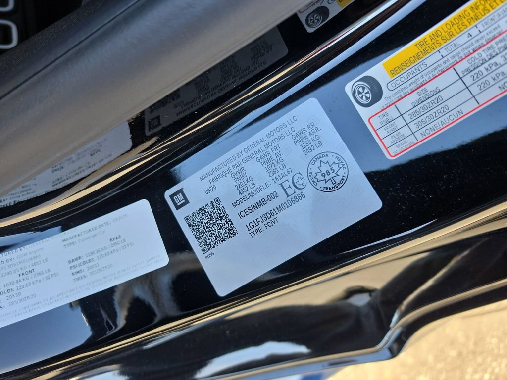 Certified 2021 Chevrolet Camaro ZL1 w/ LPO, ZL1 Protection Package RWD image 39