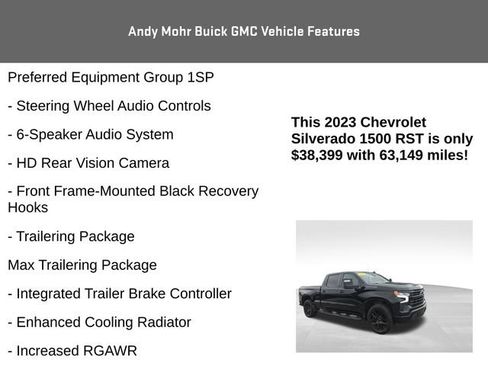 Used 2023 Chevrolet Silverado 1500 RST w/ Max Trailering Package AWD/4WD image 20