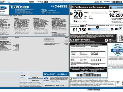 Used 2022 Ford Explorer Timberline w/ Timberline Technology Package AWD/4WD image 3