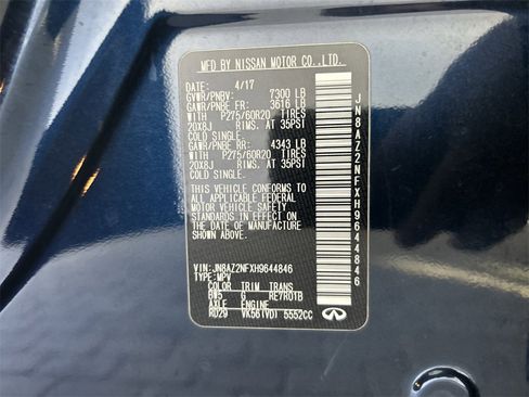 Used 2017 INFINITI QX80 2WD image 52