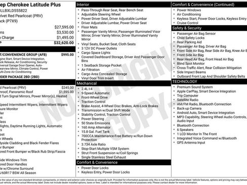 Used 2020 Jeep Cherokee Latitude Plus w/ Comfort/Convenience Group FWD image 3