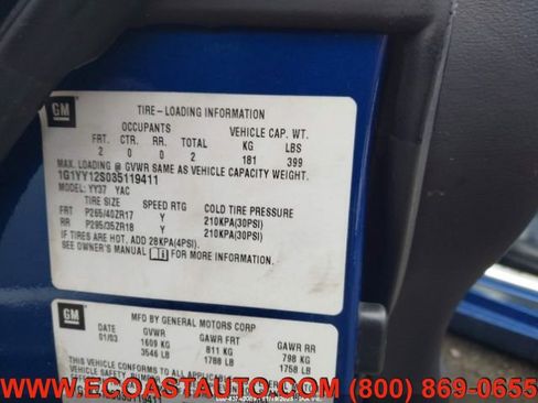 Used 2003 Chevrolet Corvette Z06 w/ Memory Package, 3 Drivers image 12